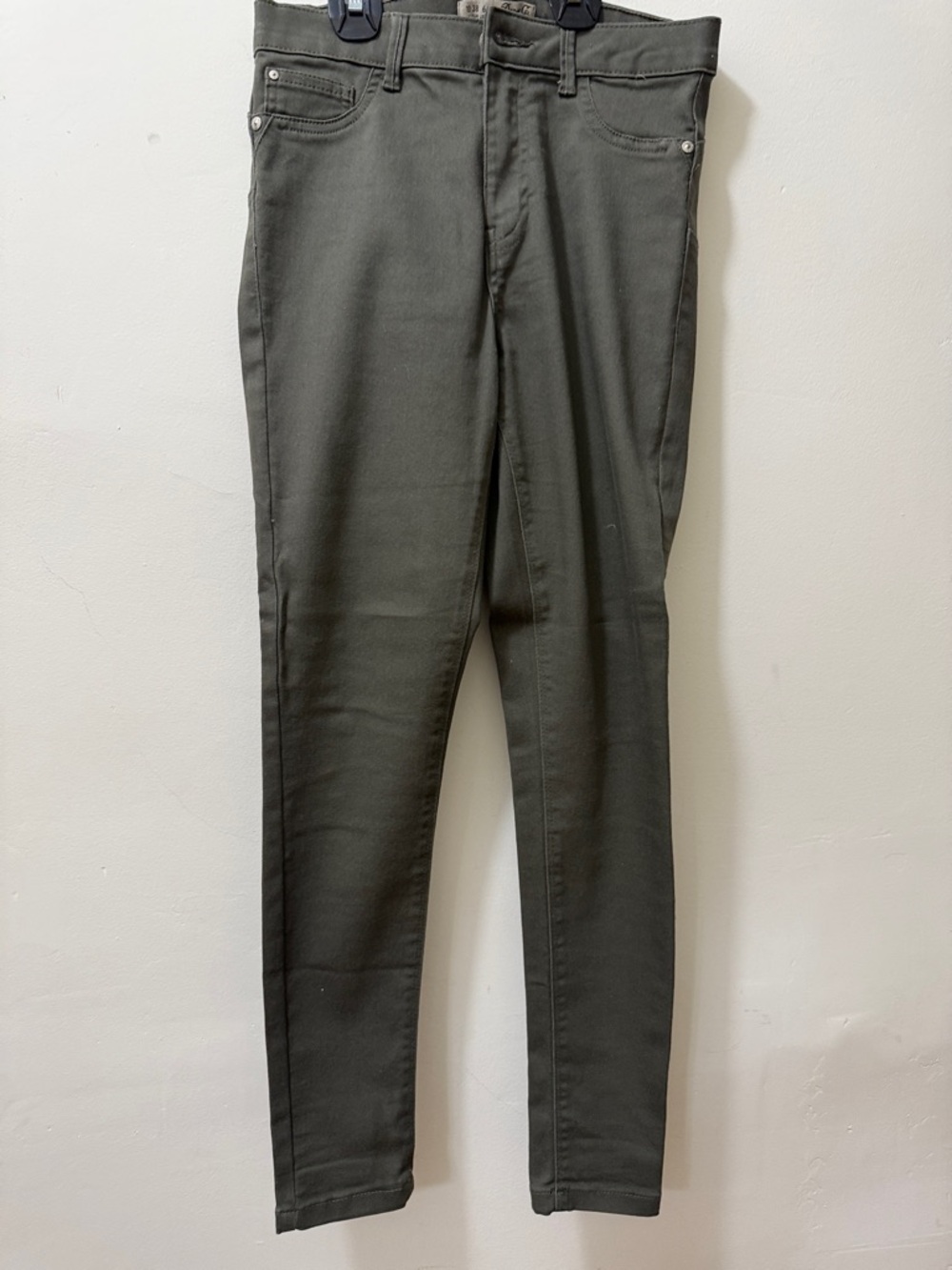 Denim&Co Olive Green Skinny Jeans